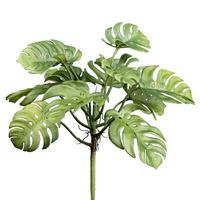 Kunstpflanze Splitphilodendron - Grün, Basics, Kunststoff (29cm)