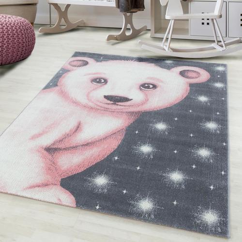 Detský koberec MEDVEĎ 80x150cm - pink, Trend, textil (80/150cm) - Ben'n'jen