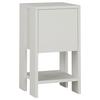 Nočný stolík EMA biely - biela, Design, kompozitné drevo (30/55/30cm) - Livetastic