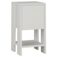 Nočný stolík EMA biely - biela, Design, kompozitné drevo (30/55/30cm) - Livetastic
