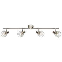 Strahler Sina 4-Flammig verstellbar L: 80 cm - Chromfarben, Trend, Metall (80/14,5cm) - Globo