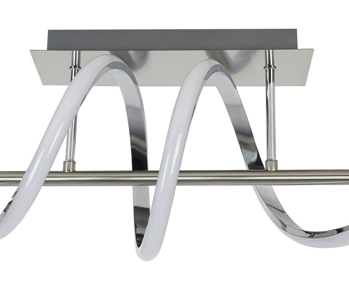 STROPNÍ LED SVÍTIDLO LINA - barvy chromu/barvy niklu, Moderní, kov/plast (20/80/26,5cm) - Mömax