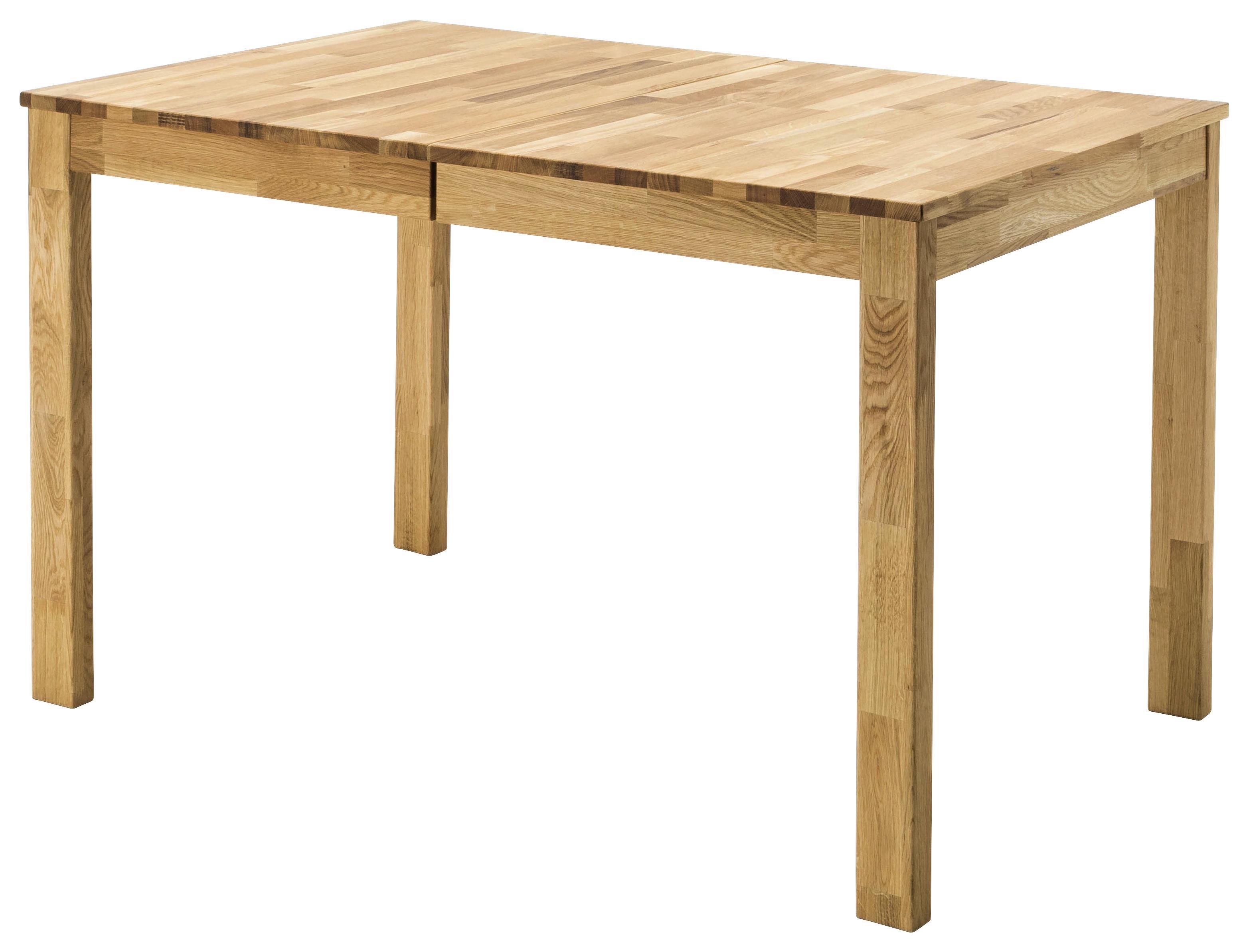 Ausziehbarer Esstisch Fabian 125 cm Eiche - Eichefarben, MODERN, Holz (125/76/80cm)