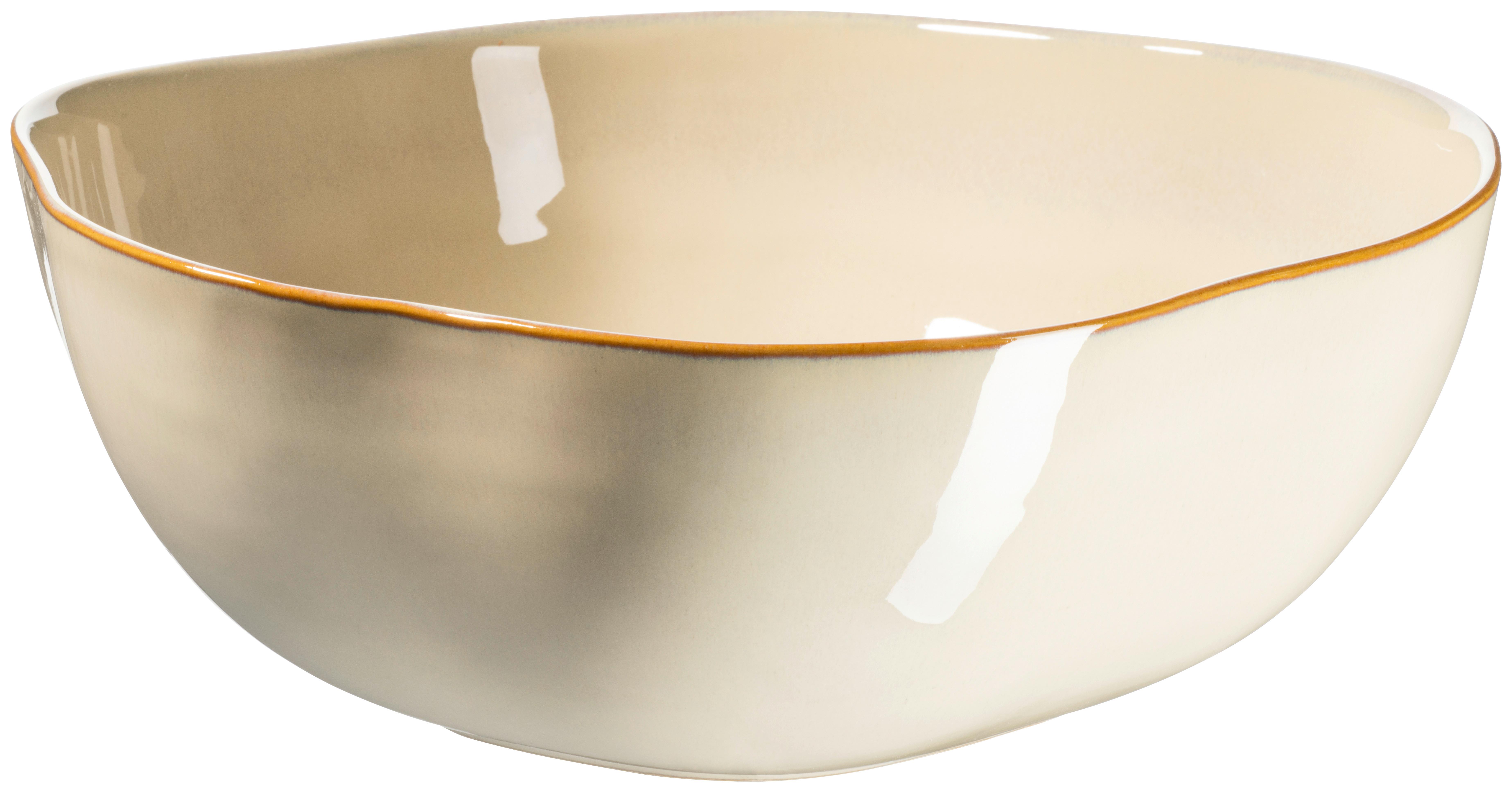 Schüssel Cordelia Sandfarben, 3000 Ml - Sandfarben, Trend, Keramik (28/10cm) - Mäser