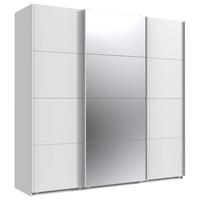 Schwebetürenschrank Norderstedt - Weiß, MODERN, Glas/Holzwerkstoff (225/236/64cm) - MID.YOU