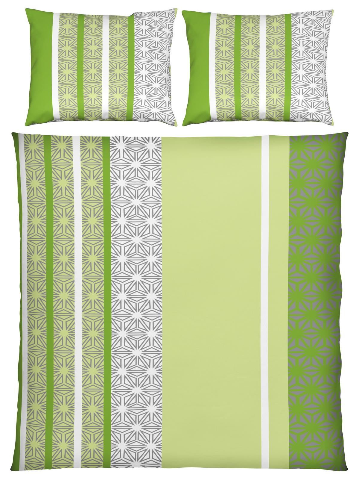 Posteľná bielizeň Sara, 2x70/90 200/220cm - zelená, textil (200/220cm) - Based