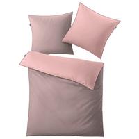 Makosatin Wendebettwäsche 140/200 Cm Linda Rosa - Rosa, KONVENTIONELL, Textil (140/200cm) - Kleine Wolke