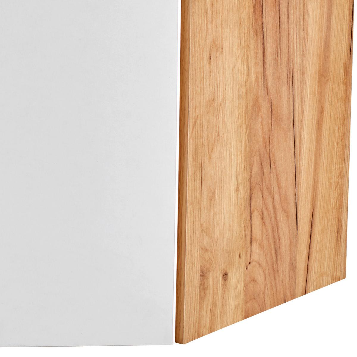 Aufsatzschrank 80 Cm Tio Weiß/kraft Eiche Dekor - Eichefarben/Weiß, KONVENTIONELL, Holzwerkstoff (80/80cm)