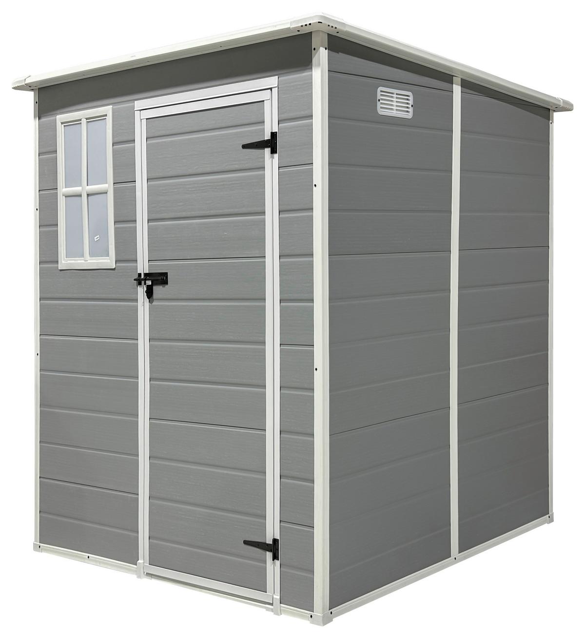 Gartenhaus Brest - Grau, MODERN, Kunststoff/Metall (181/197/181cm) - Beldano