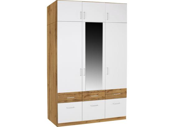 Aufsatzschrank Aalen Extra, 136cm - Eichefarben/Weiß, KONVENTIONELL, Holzwerkstoff (136/39/54cm) Aufsatzschrank Aalen Extra, 136cm - Eichefarben/Weiß, KONVENTIONELL, Holzwerkstoff (136/39/54cm)