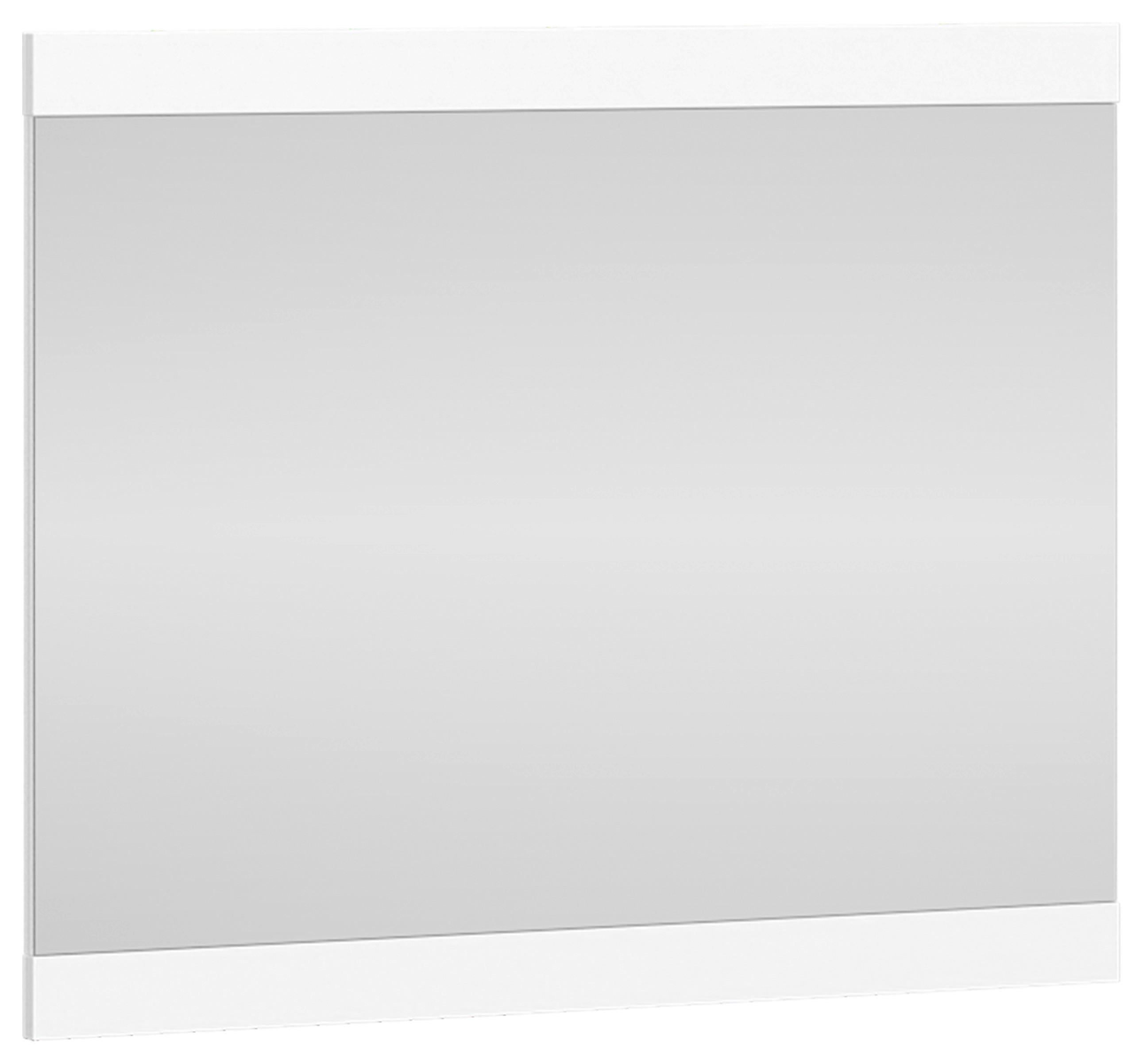Spiegel Turino Weiss B: 86 Cm - Weiß, MODERN, Glas/Holzwerkstoff (86/72/2,2cm)