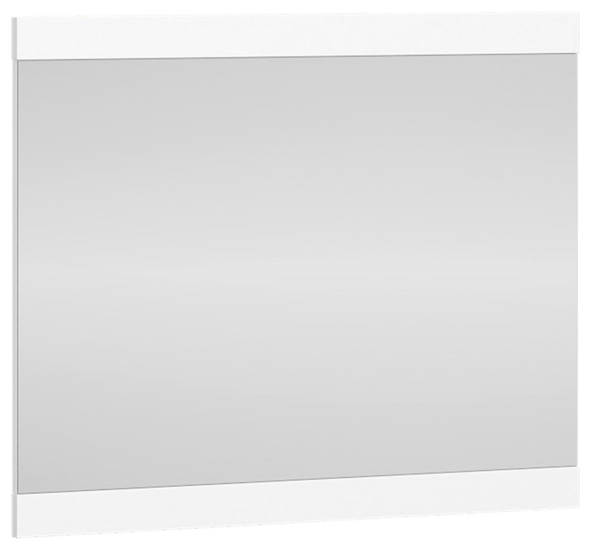 Spiegel Turino Weiss B: 86 cm - Weiß, MODERN, Glas/Holzwerkstoff (86/72/2,2cm)