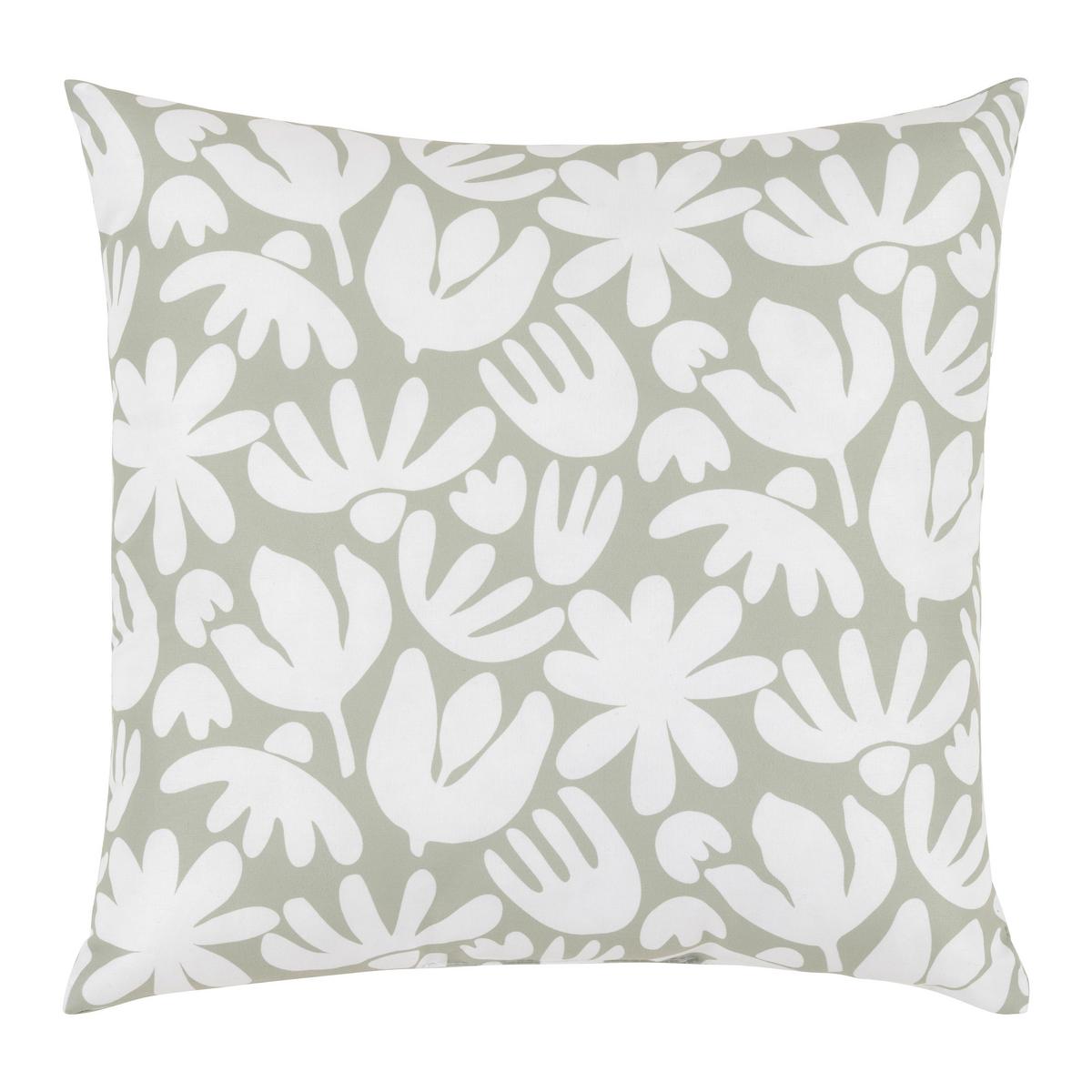 DEKORAČNÍ POLŠTÁŘ BETTY - bílá/šalvějově zelená, Konvenční, textil (40/40cm) - Mömax