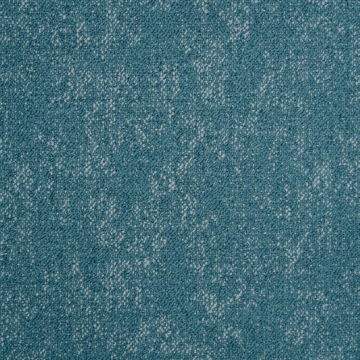 Teppichfliese Türkis Marble 50x50 Cm Florhöhe 3 Mm - Türkis, Basics, Textil (50/50cm)