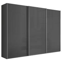 Šatníková skriňa LUMOS, šírka 298 cm - barvy hliníku, Konvenční, kov/kompozitní dřevo (298/222/68cm)