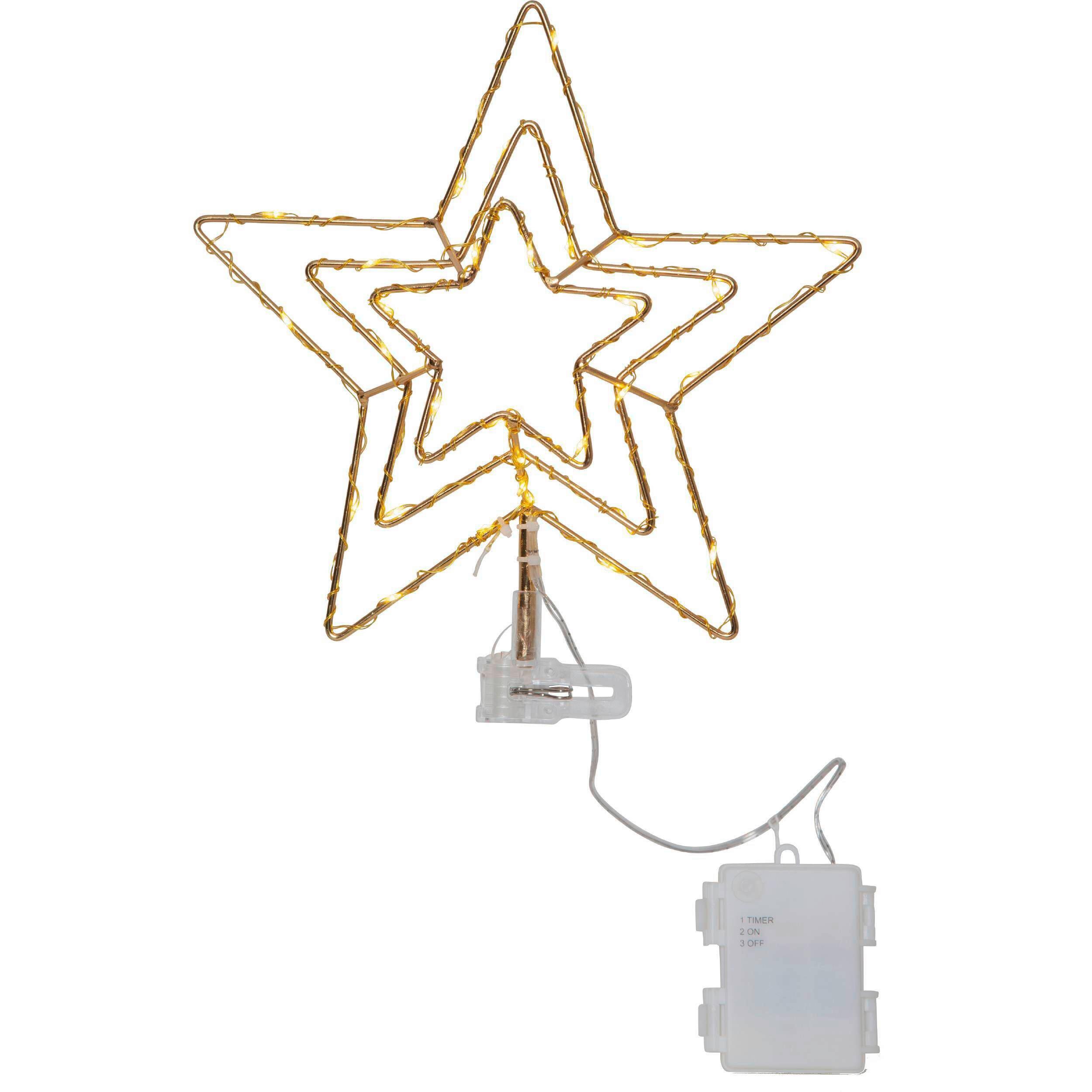 Led-dekoleuchte 411274 - Transparent/Messingfarben, Basics, Kunststoff/Metall (25,5/5/27,5cm) - Eglo