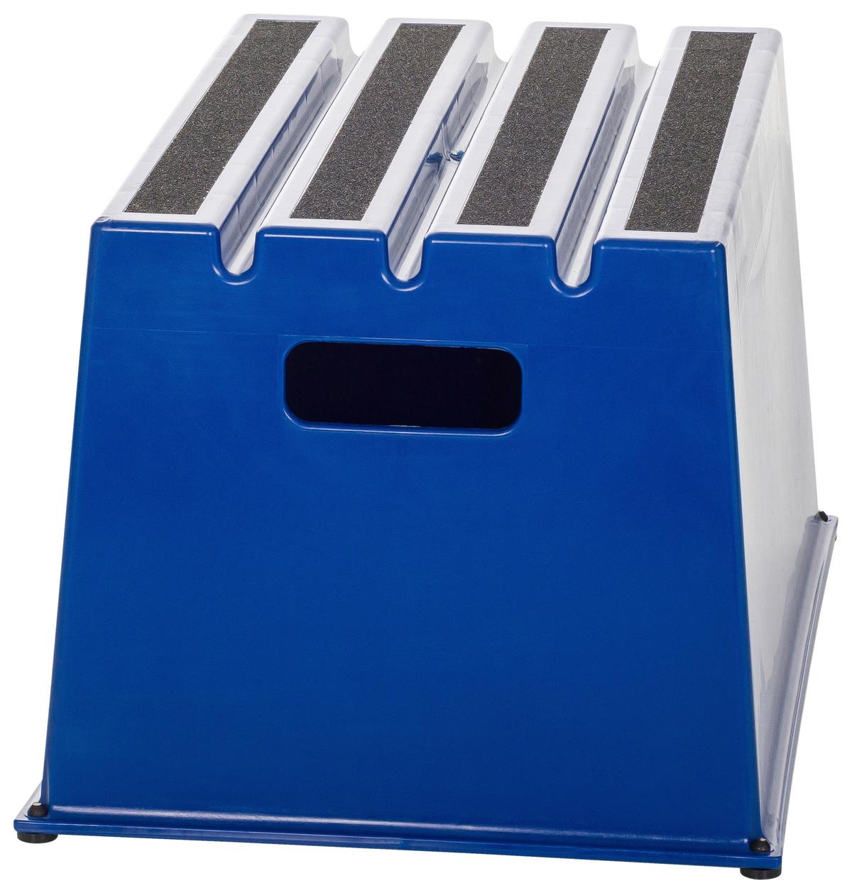 Tritthocker Tio-E1 - Blau, Basics, Kunststoff (52,5/31/37,5cm) - MID.YOU