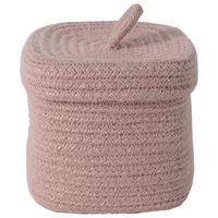 Koš ROMY - růžová, Konvenční, textil/plast (13/13/13cm) - Mömax