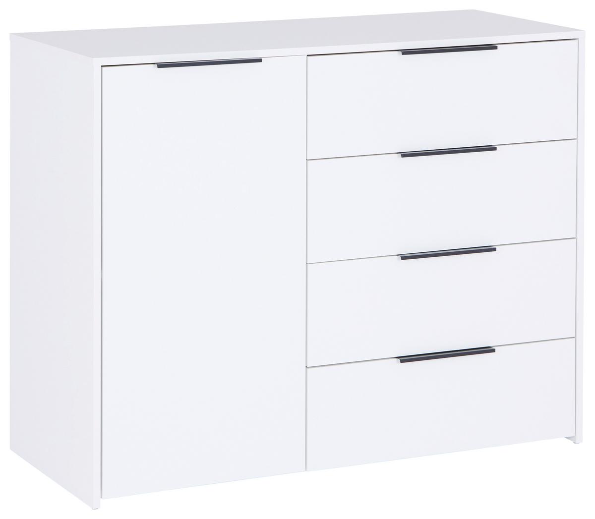Komód Alan - fehér, Modern, faalapú anyag (114,5/93,4/50cm)
