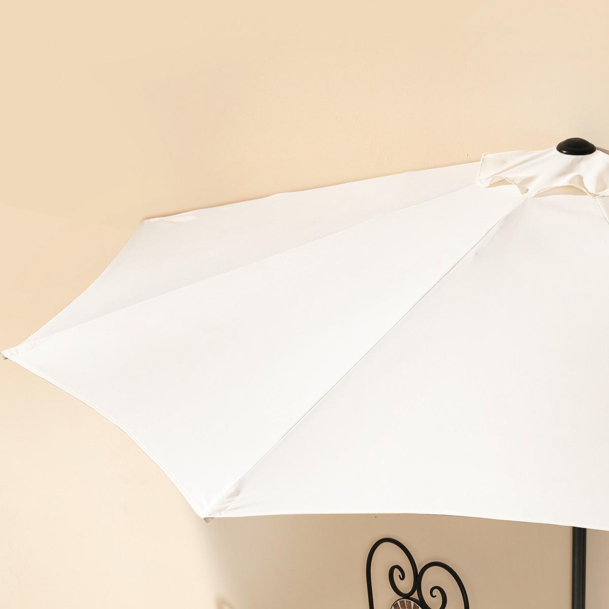 Sonnenschirm BxHxT: 270x235x135 cm Naturfarben - Anthrazit/Naturfarben, Basics, Textil/Metall (270/235/135cm)