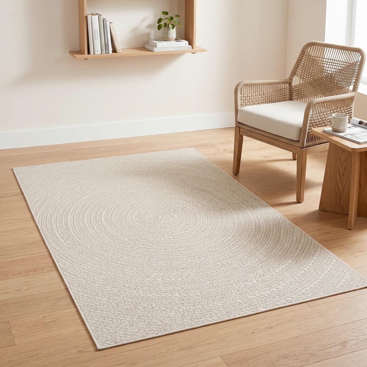 WEBTEPPICH KENZY 5004 167-CREAM - Creme, Basics, Textil (80/150cm)