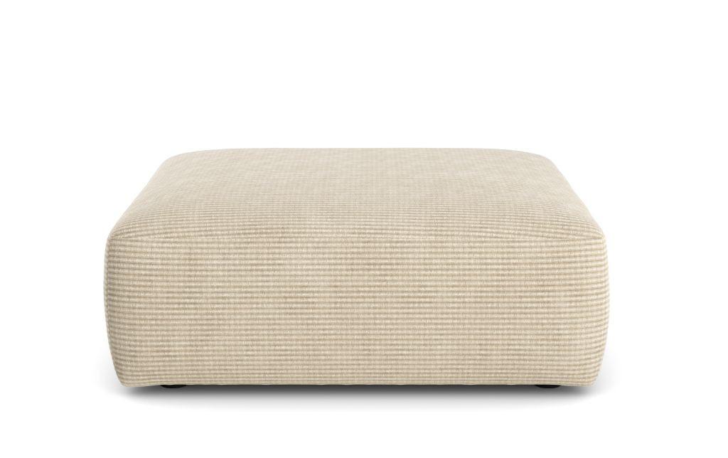 Taburetka LASSO, béžový menčester - čierna/béžová, Lifestyle, textil (124/47/114cm)