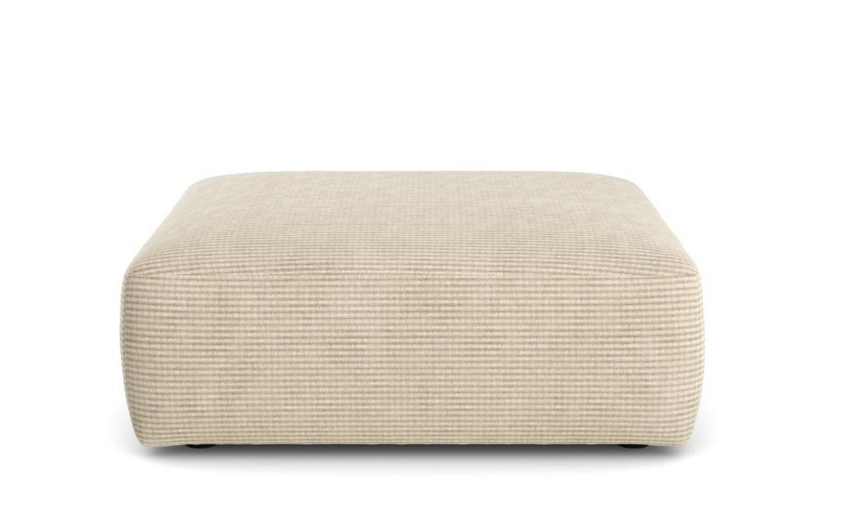 Taburetka LASSO, béžový menčester - čierna/béžová, Lifestyle, textil (124/47/114cm)