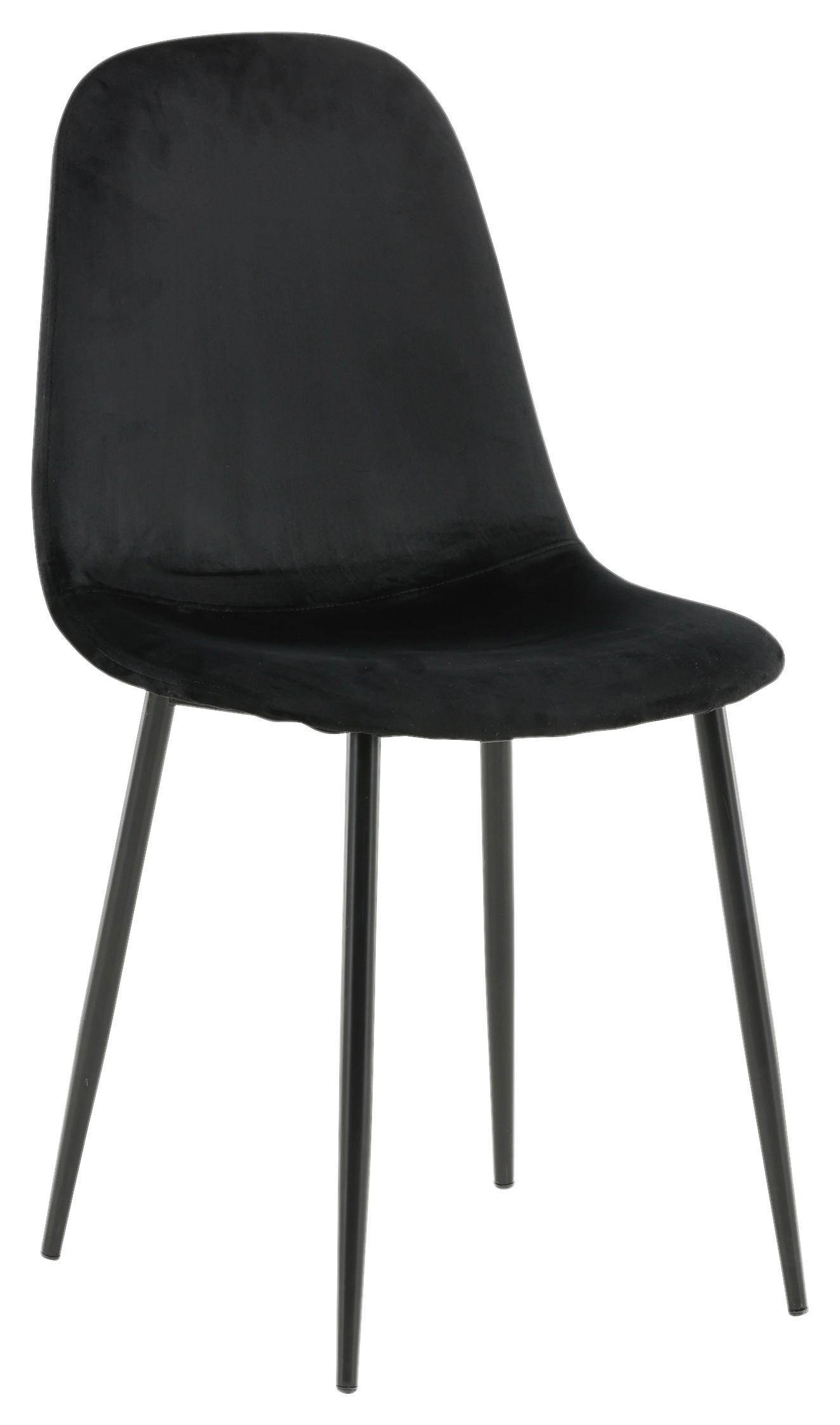Stuhl-set Polar - Schwarz, Design, Kunststoff/Textil (44/88/53cm) - Livetastic