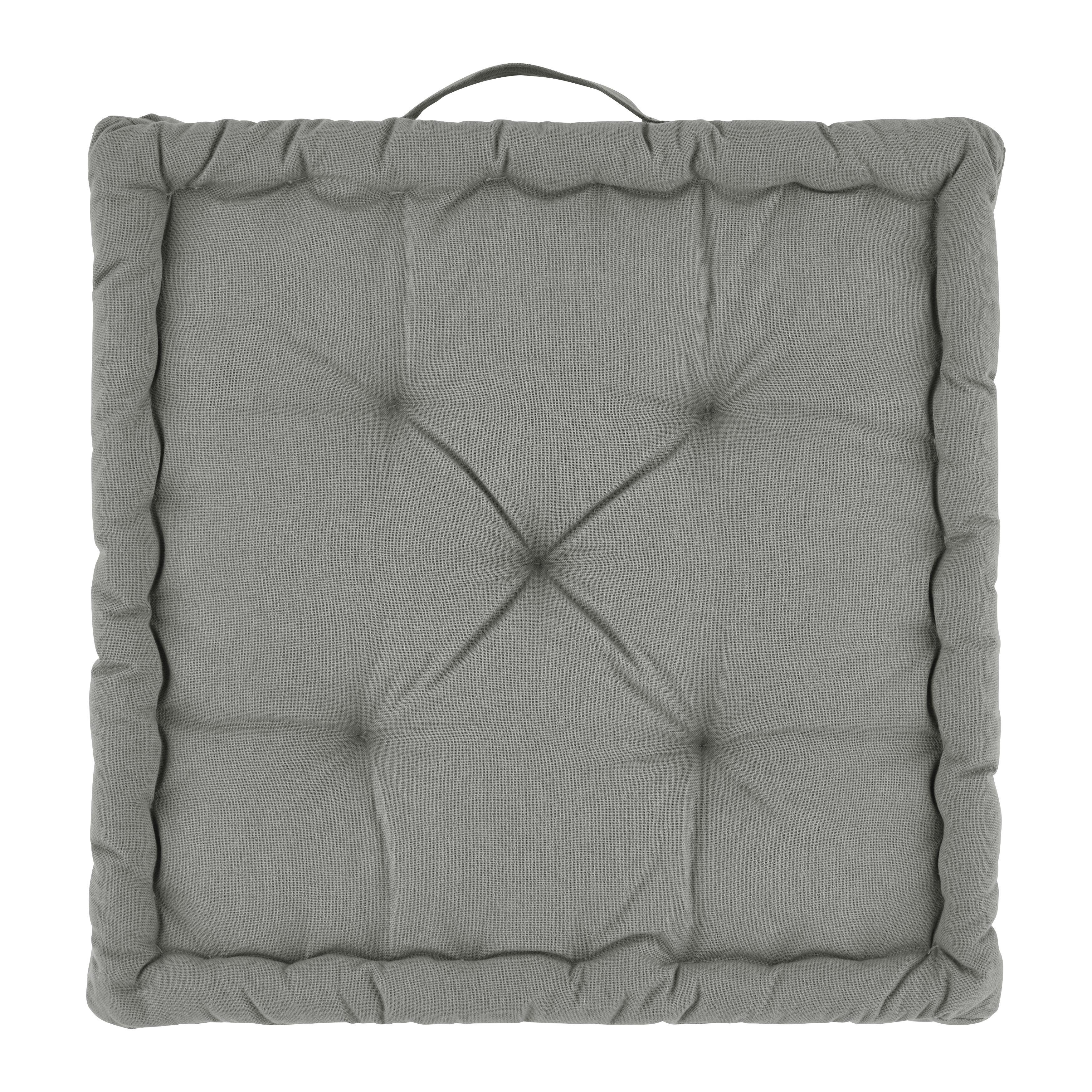 POLŠTÁŘ NA BOX BO - šedá, textil (40/40/6cm) - Mömax