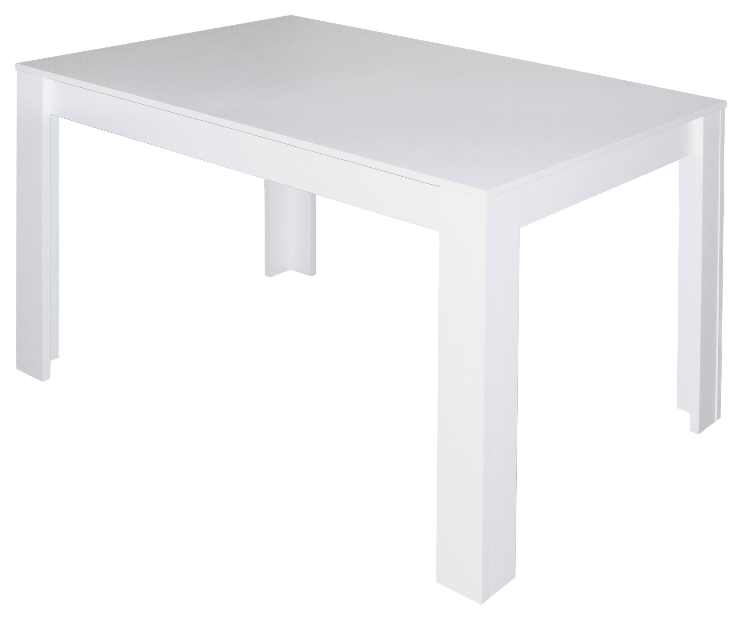 Esstisch Pit Weiß L: 120 Cm - Weiß, MODERN, Holzwerkstoff (120/80/75cm) - Livetastic