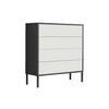 Kommode 79 cm Mailand Typ 3 + Mf, Anthrazit - Anthrazit/Weiß, MODERN, Holzwerkstoff (79/86/33cm) - MID.YOU