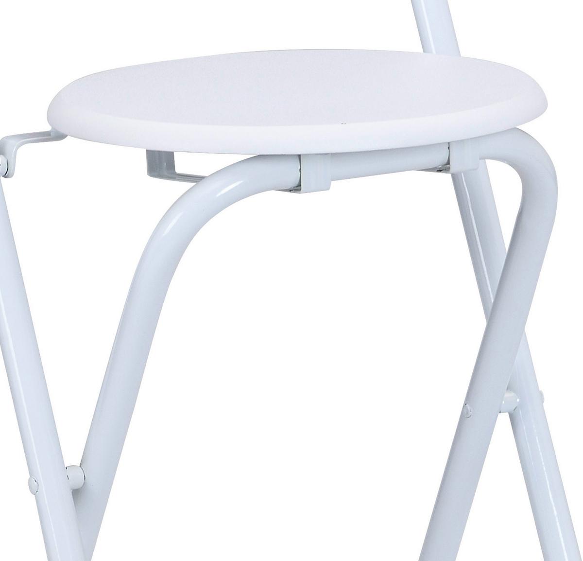 Összecsukható Szék Liane 2 - fehér, Modern, műanyag/faalapú anyag (38/100/47cm)