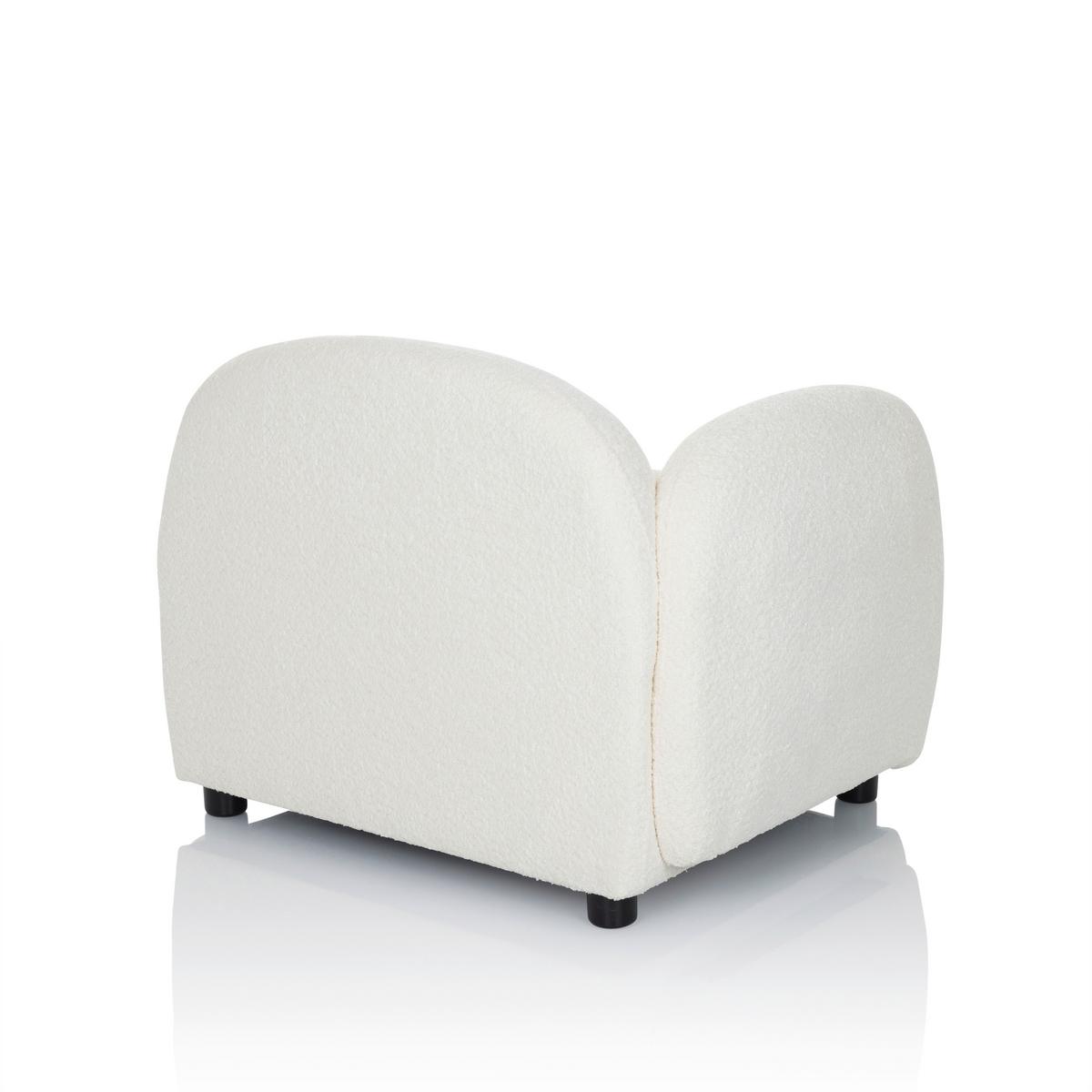 Loungesessel Verduna Weiß B: 87 Cm - Schwarz/Weiß, MODERN, Kunststoff/Textil (87/65/76cm) - MID.YOU