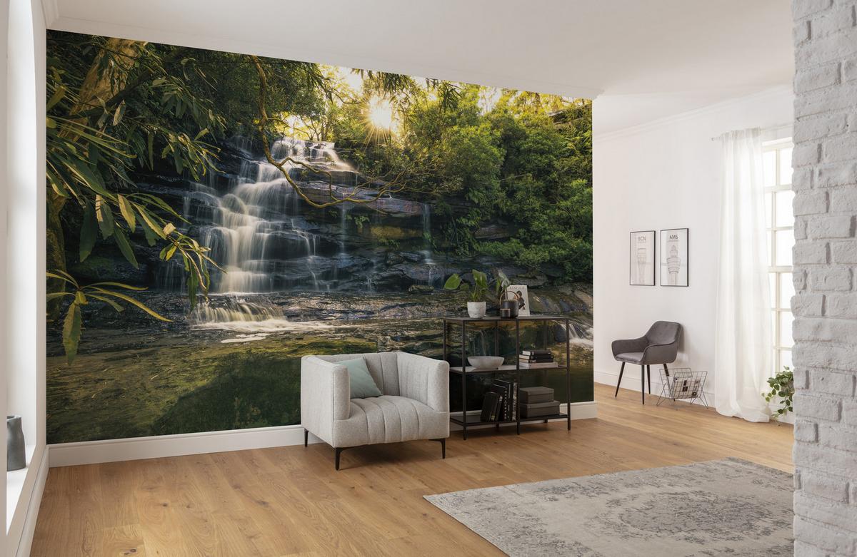 Fototapete Golden Falls - Multicolor, Trend, Textil (450/280cm)