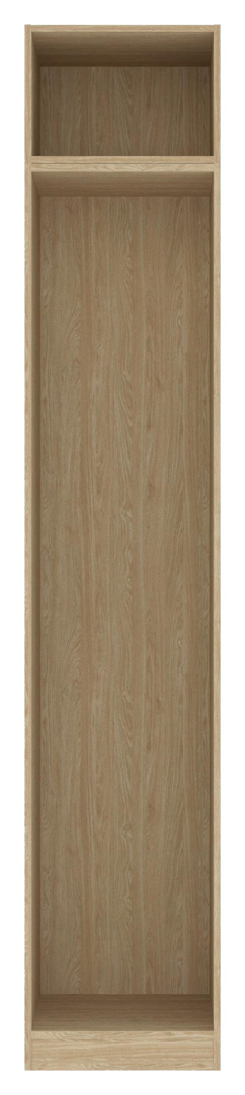 Kleiderschrankkorpus Unit B: 45,6 cm Maxihöhe Eichef. - Eichefarben, MODERN, Holzwerkstoff (45,6/242,2/56,5cm) - Ondega