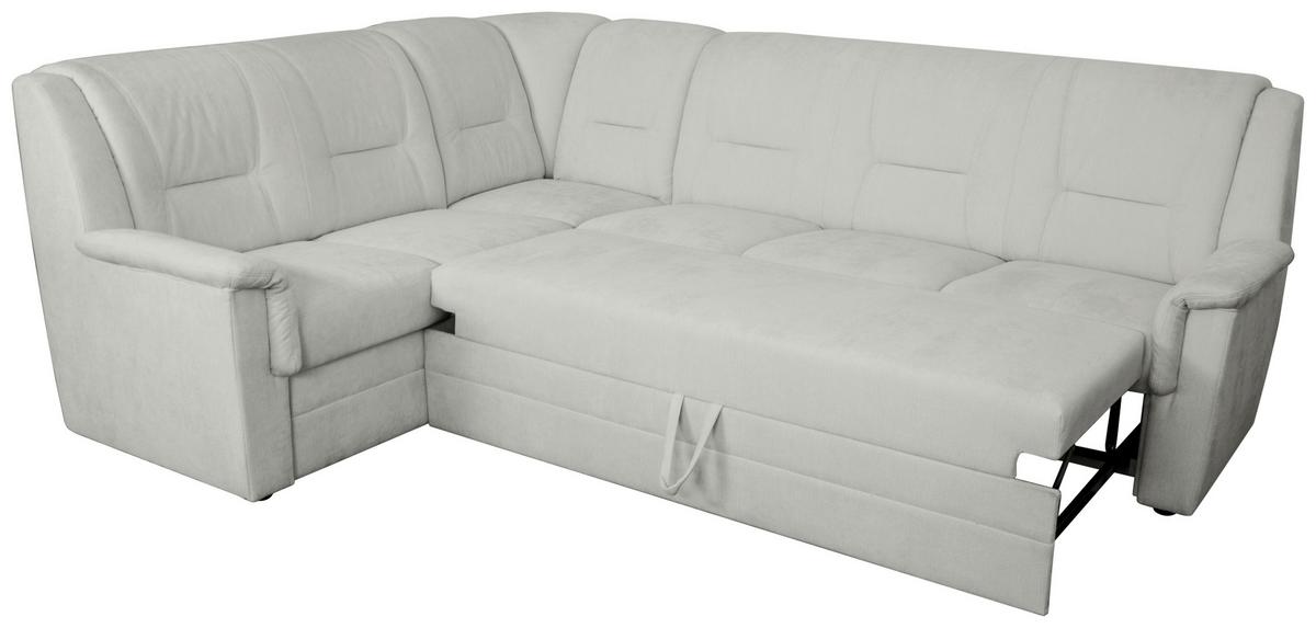 ECKSCHLAFSOFA Rafael, Hellgrau S: 279x224cm - Beige/Hellgrau, Trend, Textil (279/224cm)