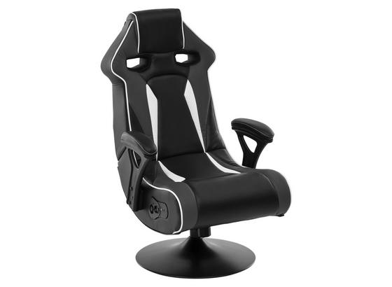 Gamingstuhl Specter II B: 65 cm - Schwarz/Weiß, Design, Kunststoff/Textil (65/113/76cm) - Livetastic Gamingstuhl Specter II B: 65 cm - Schwarz/Weiß, Design, Kunststoff/Textil (65/113/76cm) - Livetastic