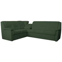 ECKSCHLAFSOFA Rafael, Dunkelgrün 279x224cm - Dunkelgrün/Beige, Trend, Textil (279/224cm)