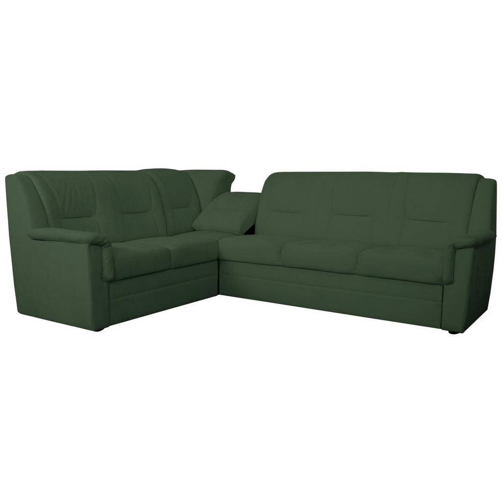 ECKSCHLAFSOFA Rafael, Dunkelgrün 279x224cm