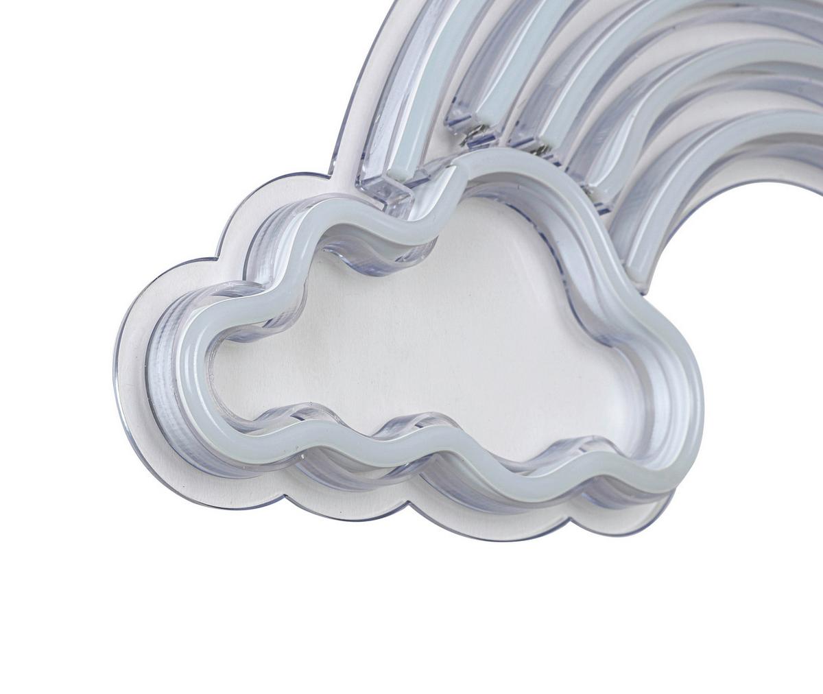 DEKORAČNÍ LED SVÍTIDLO RENIBO - bílá/průhledné, Moderní, plast (40/20/1,30cm) - Mömax