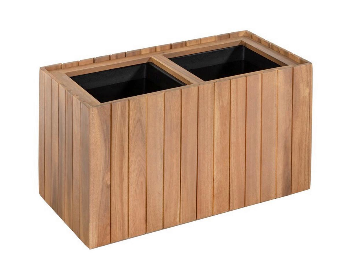 Blumenkasten H: 35 cm, Braun - Mokka, Basics, Holz (57/30/35cm) - Prestige Home