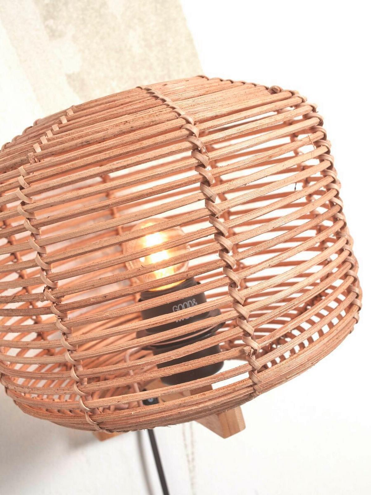 Wandleuchte Tanami/w/2520/n - Naturfarben, Trend (25/30/25cm) - Good & Mojo