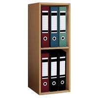 Aktenregal Offas Buche Dekor B: 34 cm - Buchefarben, Design, Holzwerkstoff (34/72/30cm) - MID.YOU