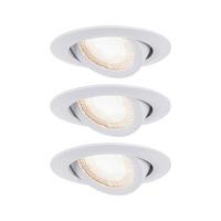 Einbauspot Ø 8,2 cm Weiß 3-Teilig kippbar - Design (8,2cm) - Paulmann