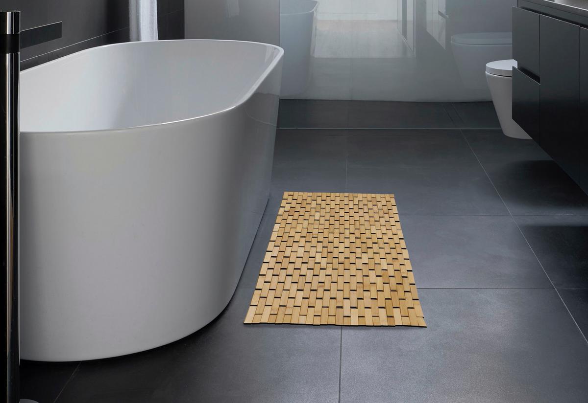 Badematte Bamboo - Naturfarben, MODERN, Textil (50/80cm) - Luca Bessoni