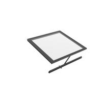 Dachfensterrahmen Zeus Comfort O. Glas, Schwarz - Schwarz, Basics, Metall (72,9/69,1cm)