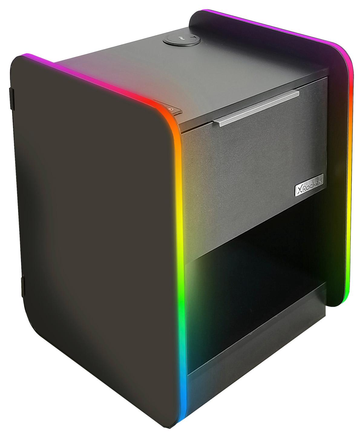 Nachtkästchen Electra - Schwarz, MODERN, Holzwerkstoff (45/55,5/40cm) - X Rocker