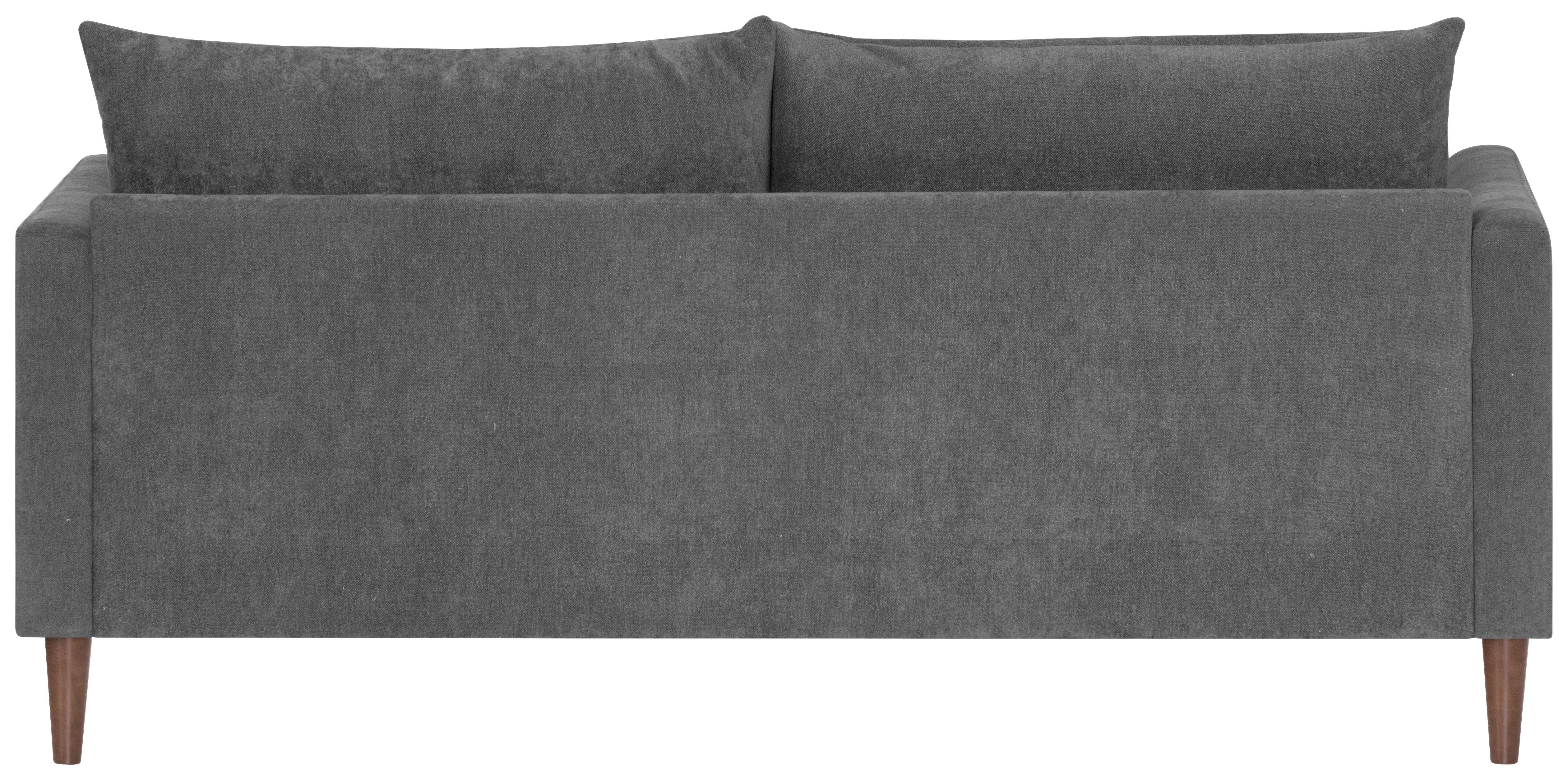 2,5-Sitzer Sofia Royal B: 182 cm Grau - Dunkelbraun/Grau, KONVENTIONELL, Textil (182/82/97cm) - MID.YOU