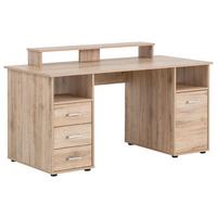 Schreibtisch B 70 Cm H 70,4 Cm Niels, Wild Eiche - Wildeiche/Schwarz, MODERN, Holzwerkstoff (150/70/70,4cm)