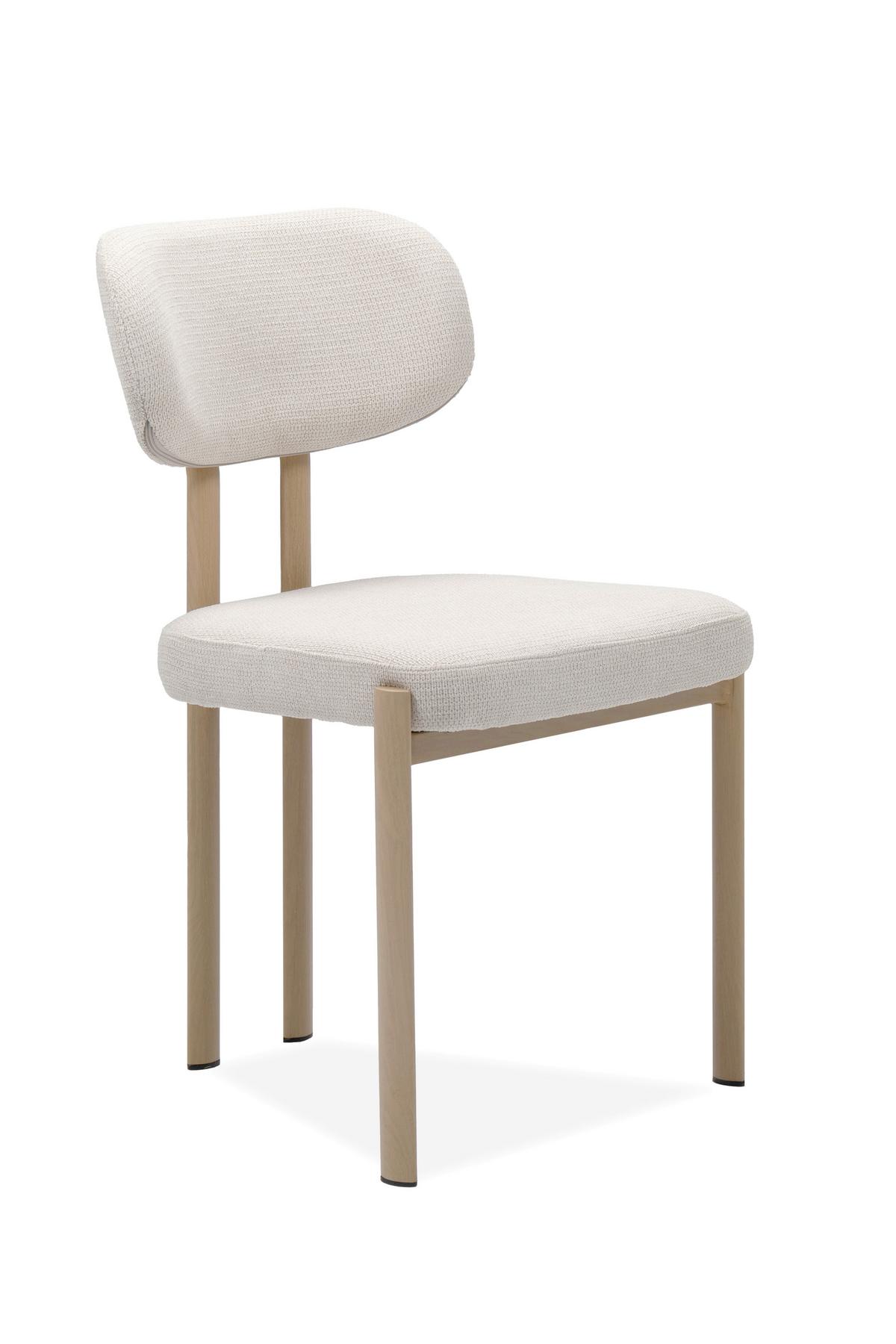 Stuhl Marven Naturfarben/Hellbraun B 47cm - Hellbraun/Naturfarben, Trend, Textil/Metall (49/82/54cm)